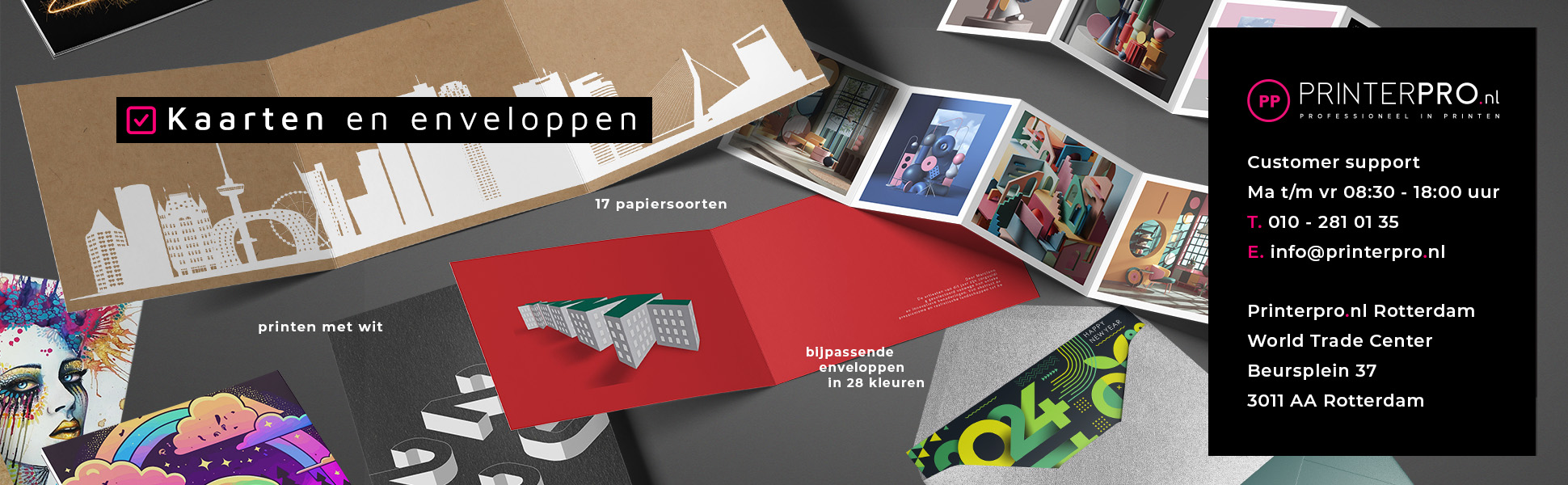 kaarten drukken met enveloppen
