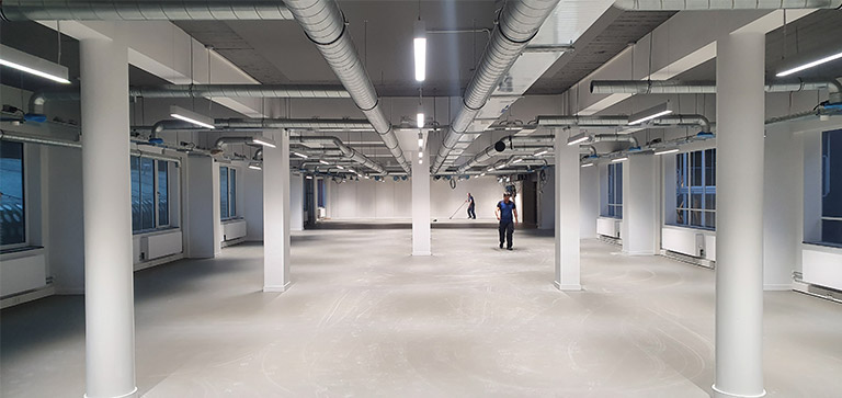 Productie werkvloer nieuwe locatie World Trade Center Rotterdam