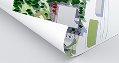 bouwtekeningen gerecycled mat papier