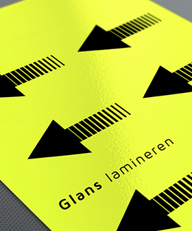 fluor poster glans lamineren