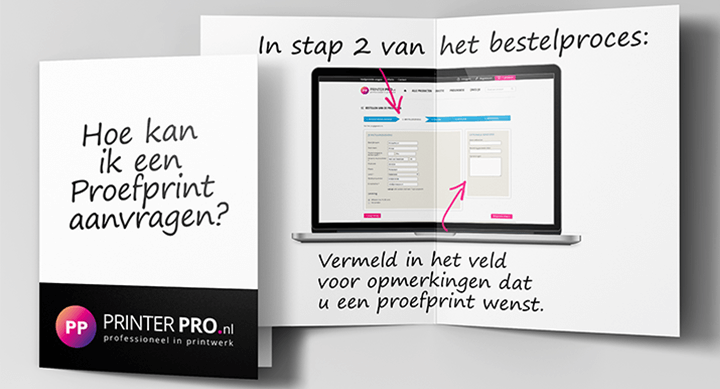 Hoe kan ik een proefprint aanvragen? Proefprint aanvragen
