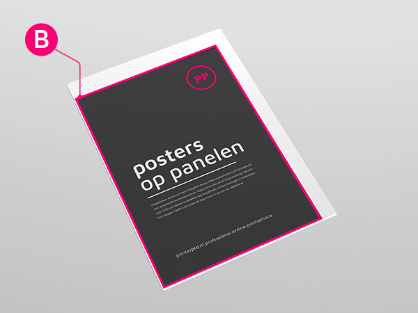 poster paneel op afwijkend formaat