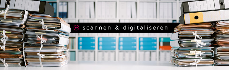 scannen en digitaliseren van archieven en bedrijfsadministraties